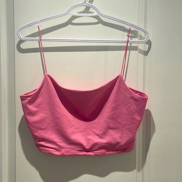 pink crop criss cross sequin back 💓💎 - Picture 3 of 7